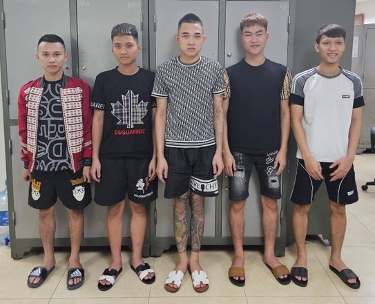 Nhóm đối tượng bị bắt giữ