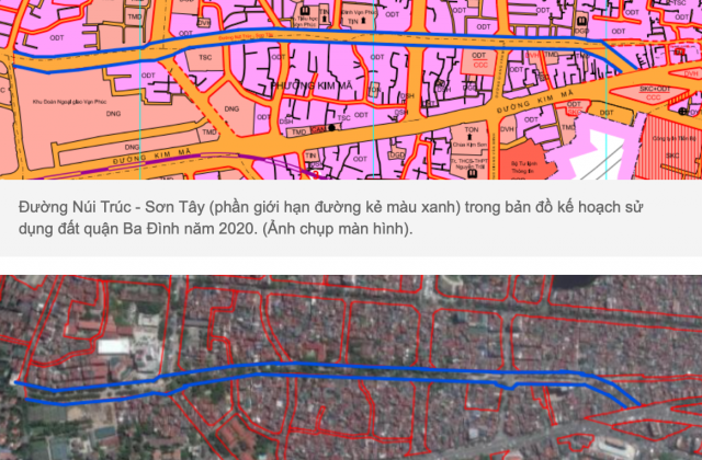 Vướng mắc giải phóng mặt bằng dự án Núi Trúc - Sơn Tây