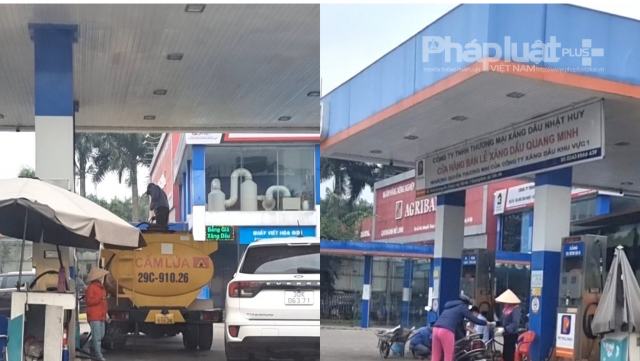 Công ty Thương mại xăng dầu Nhật Huy đang khắc phục PCCC