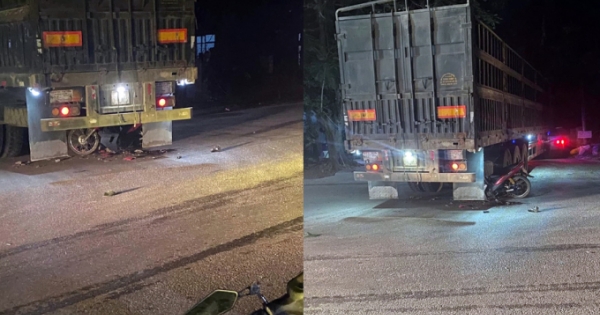 Hà Giang: Xe máy đâm đuôi đầu kéo, 1 ngưởi tử vong