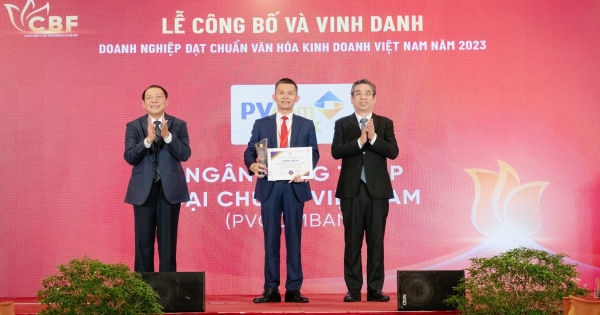 PVcomBank được vinh danh là “Doanh nghiệp đạt chuẩn văn hóa kinh doanh Việt Nam”