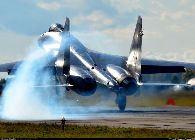 M&aacute;y bay chiến đấu đa năng Su-35 của Nga (Ảnh: Topwar.ru)