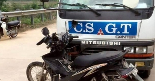 Xe CSGT va chạm với xe máy, một người tử vong