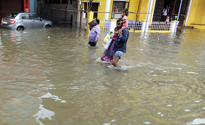 Nhiều khu vực tại miền Nam Ấn Độ bị ảnh hưởng nặng