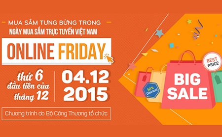 Hơn 60.000 sản phẩm khuyến mãi trong ngày mua sắm trực tuyến OnlineFriday