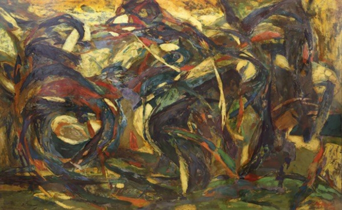 T&aacute;c phẩm tranh sơn m&agrave;i của họa sỹ Ng&ocirc; Hải Yến. (Ảnh: BTC)