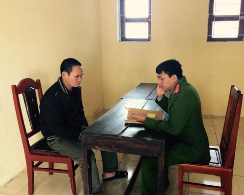 Nguyễn Đăng Ch&acirc;u tại cơ quan điều tra