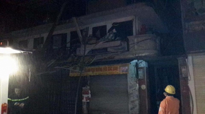 Hiện trường nơi xảy ra vụ việc.