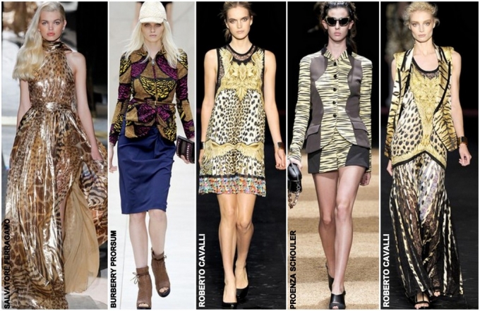 Họa tiết da th&uacute; được lăng x&ecirc; mạnh mẽ tr&ecirc;n c&aacute;c s&agrave;n thời trang