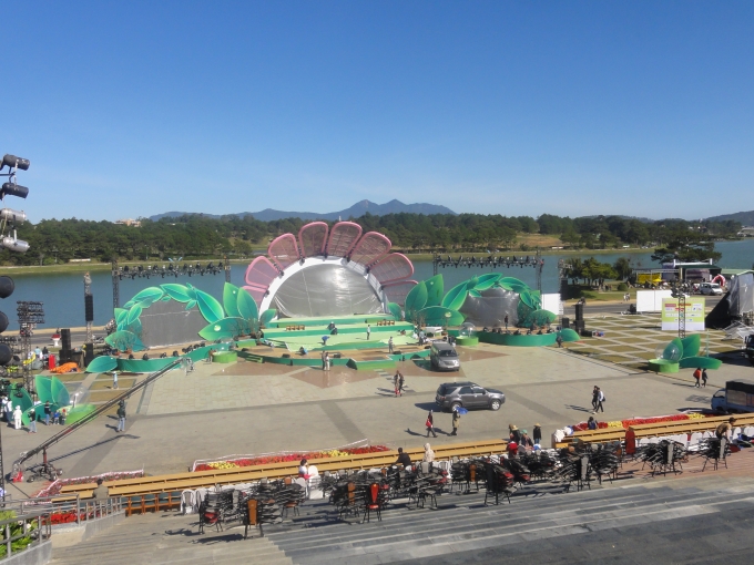 Quảng Trường L&acirc;m Vi&ecirc;n nơi tổ chức lễ hội hoa Đ&agrave; Lạt