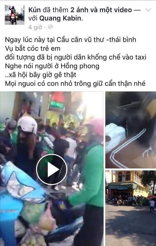 Th&ocirc;ng tin tr&ecirc;n trang Facebook c&aacute; nh&acirc;n c&oacute; t&ecirc;n K&uacute;n đăng tải từ trưa 1/12 g&acirc;y hoang mang dư luận.