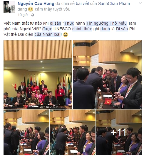 Facebooker Nguyễn Cao H&ugrave;ng b&igrave;nh luận: