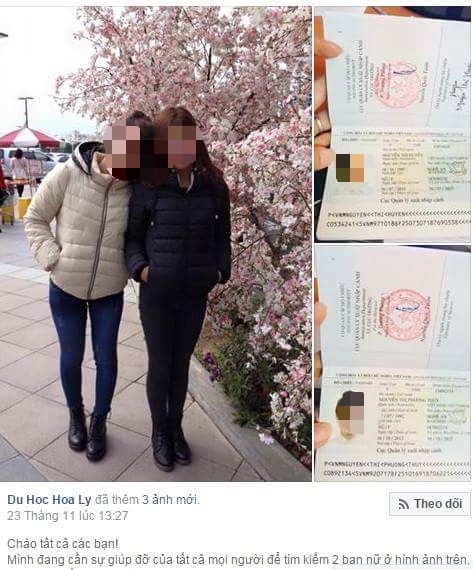 Hai nữ du học sinh được cho l&agrave; mất t&iacute;ch tại H&agrave;n Quốc đ&atilde; li&ecirc;n hệ với gia đ&igrave;nh.