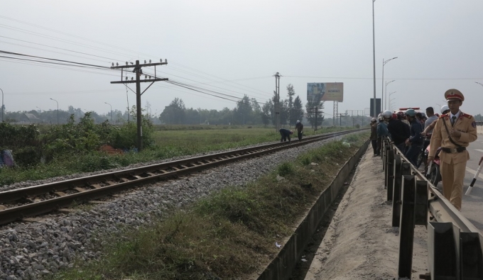 Hiện trường vụ tai nạn.