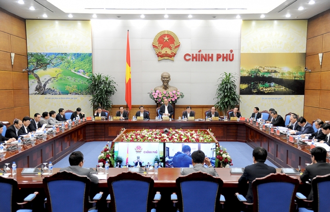 Thủ tướng Nguyễn Xu&acirc;n Ph&uacute;c chủ tr&igrave; Hội nghị to&agrave;n quốc về nh&agrave; ở x&atilde; hội.