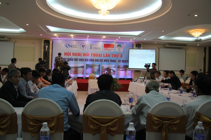 To&agrave;n cảnh Hội nghị đối thoại v&igrave; sự ph&aacute;t triển thủy điện bền vững khu vực Miền Trung &ndash; T&acirc;y Nguy&ecirc;n (lần thứ III). Ảnh: V&acirc;n Trương