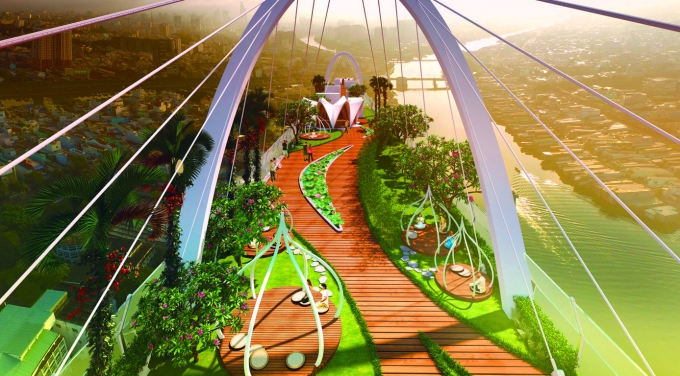 Vườn thi&ecirc;n nhi&ecirc;n tr&ecirc;n kh&ocirc;ng Sky Park 5000 m2.