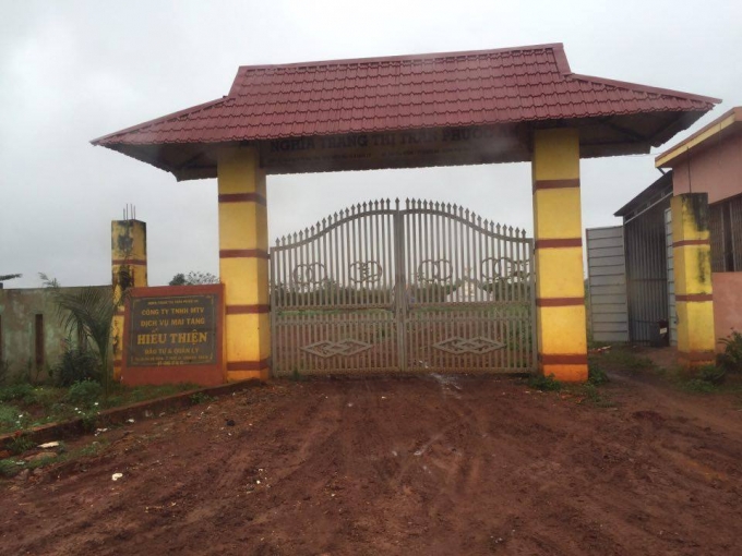 Nghĩa trang thị trấn Phước An,&nbsp;huyện Kr&ocirc;ng Pắk, tỉnh Đắk Lắk.