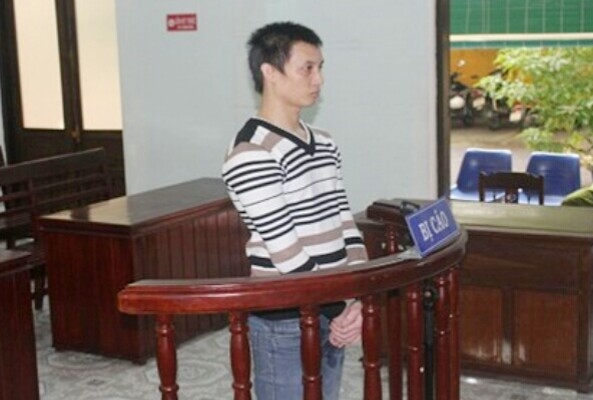 Bị c&aacute;o Nguyễn Viết Xu&acirc;n tại phi&ecirc;n t&ograve;a x&eacute;t xử