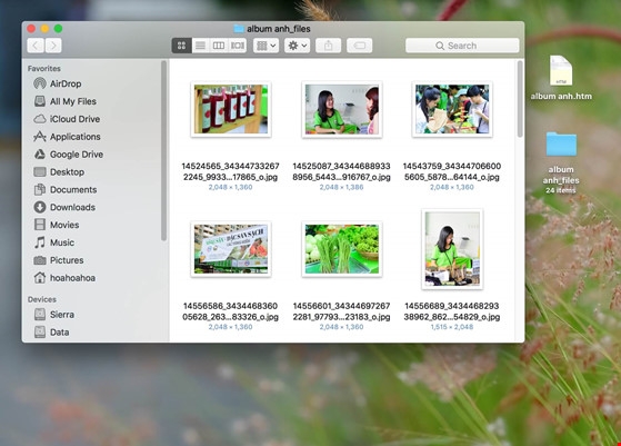 Xem lại h&igrave;nh ảnh đ&atilde; tải về với chất lượng cao. Ảnh: MINH HO&Agrave;NG.