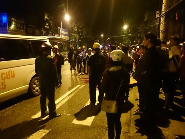 Hiện trường vụ tai nạn.