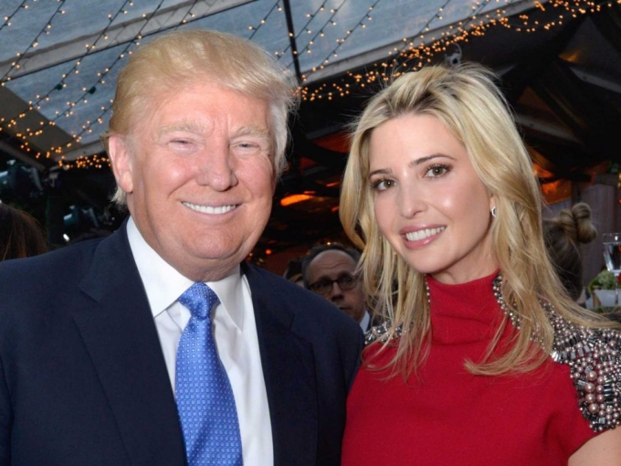 Donald Trump v&agrave; con g&aacute;i&nbsp;Ivanka. (Ảnh: Getty Images)