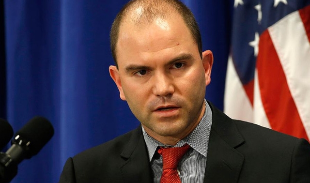 Cố vấn của Tổng thống Mỹ Barack Obama, Ben Rhodes. (Ảnh: Reuters)
