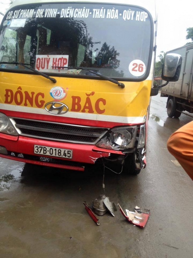 Hiện &nbsp;trường vụ tai nạn.