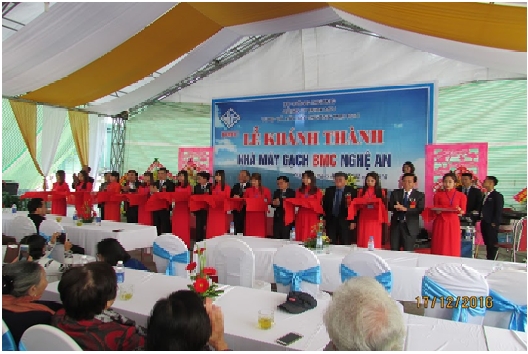 C&ocirc;ng ty BMC kh&aacute;nh th&agrave;nh nh&agrave; m&aacute;y gạch hiện đại ở Nghệ An