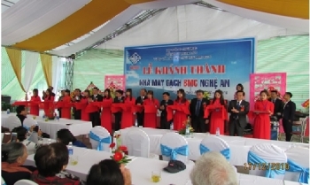 Công ty BMC khánh thành nhà máy gạch hiện đại ở Nghệ An