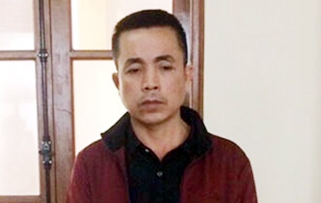 Đối tượng&nbsp;Đ&agrave;o Văn Kh&aacute;nh tại cơ quan Cảnh s&aacute;t điều tra.