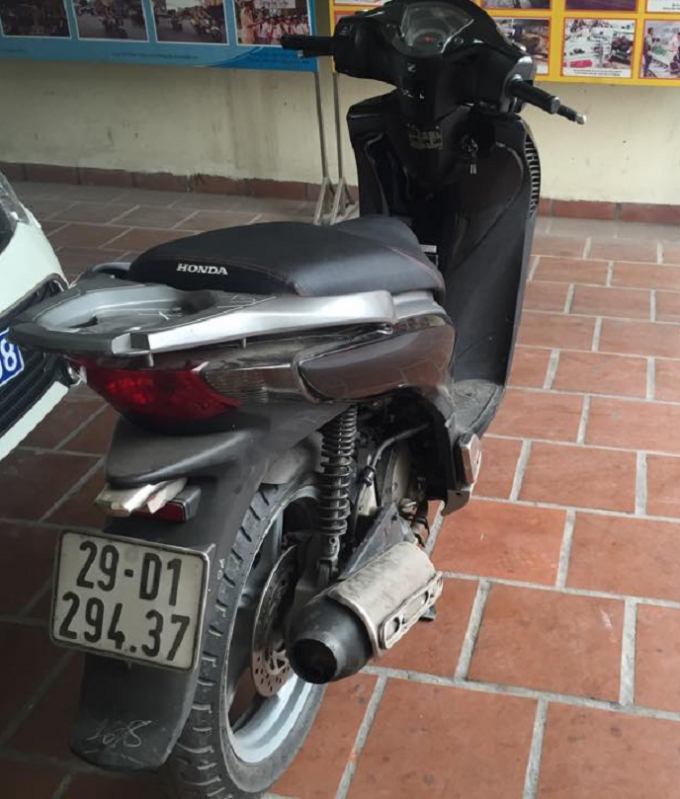 Chiếc xe chị Hoa bị mất từ năm 2012.