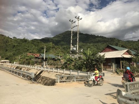 Khu t&aacute;i định cư bản Mường M&ocirc;. Ảnh: Mai Phương/BNEWS/TTXVN.