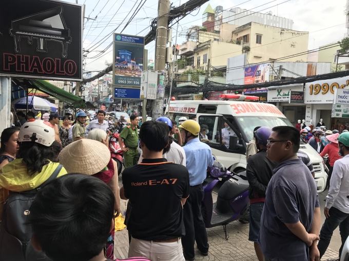 Hiện trường vụ việc.