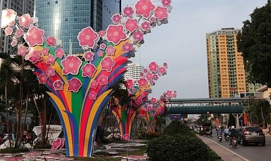 Hi vọng sẽ kh&ocirc;ng c&oacute; một m&ocirc; h&igrave;nh trang tr&iacute; n&agrave;o bị dỡ bỏ chỉ sau mấy ng&agrave;y dựng l&ecirc;n như l&ocirc; cốt hoa đ&agrave;o tại Nguyễn Ch&iacute; Thanh năm 2016.