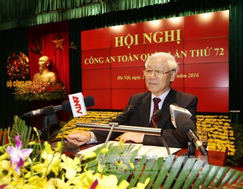 Tổng B&iacute; thư ph&aacute;t biểu chỉ đạo hội nghị.