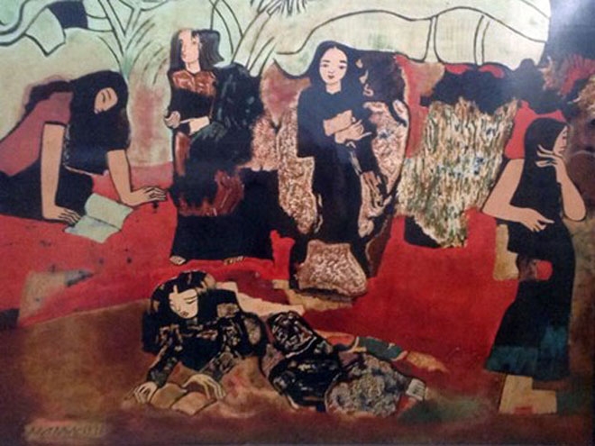 Một trong số tranh bị x&aacute;c định l&agrave; sản phẩm giả trong vụ tranh giả v&agrave;o bảo t&agrave;ng năm 2016.