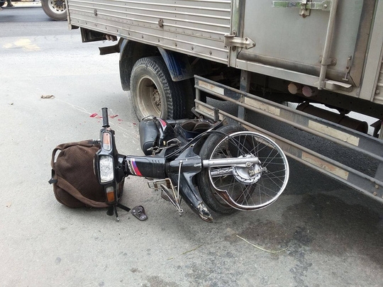 Hiện trường vụ tai nạn, ảnh: Người lao động.