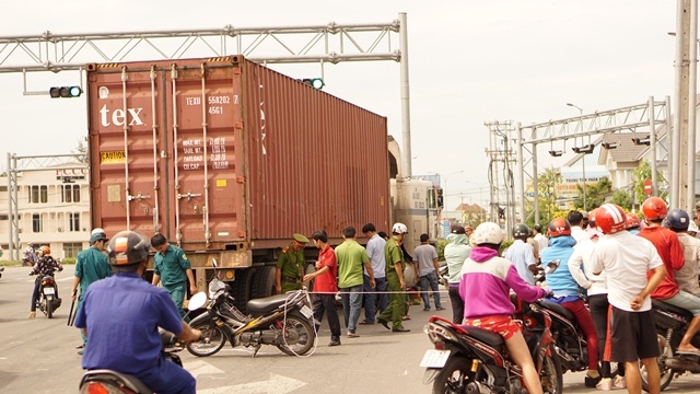 Hiện trường vụ tai nạn.