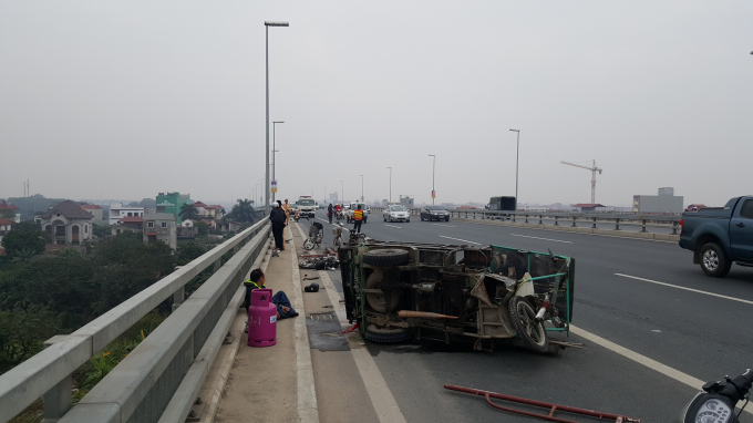 Hiện trường vụ tai nạn.