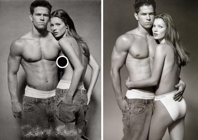 Si&ecirc;u mẫu Kate Moss gợi nhớ bộ ảnh ngực trần g&acirc;y tranh c&atilde;i