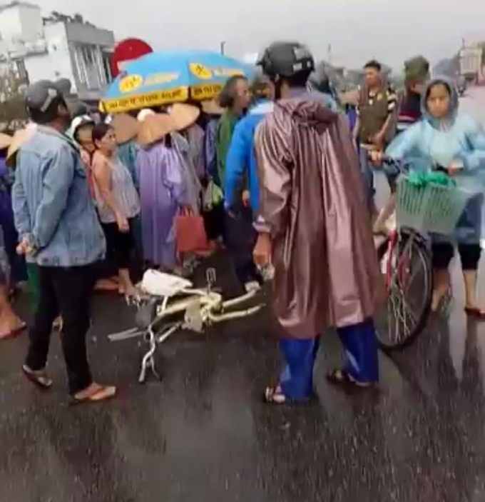 Hiện trường vụ tai nạn.