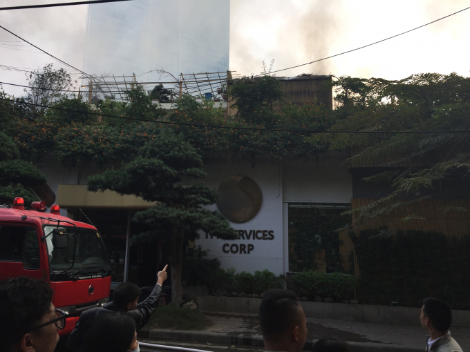 Hiện trường vụ ch&aacute;y.