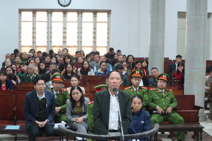 Bị c&aacute;o Phan Minh Nguyệt tại phi&ecirc;n t&ograve;a.