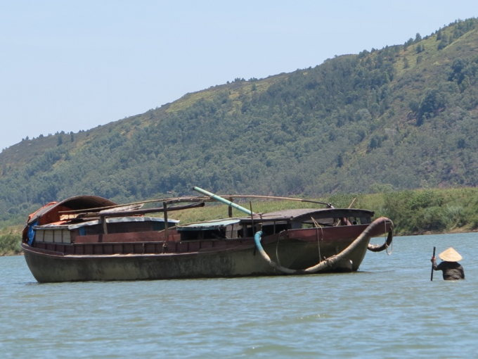 S&ocirc;ng Lam đoạn chảy qua địa b&agrave;n huyện Thanh Chương nơi hai nữ sinh tự vẫn (ảnh minh họa).