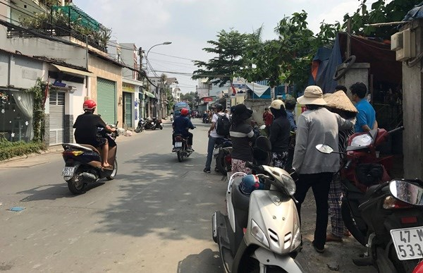 Hiện trường vụ việc. (Ảnh: b&aacute;o C&ocirc;ng l&yacute;)