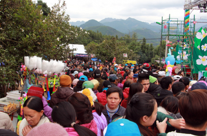 D&ograve;ng người đ&ocirc;ng đ&uacute;c tham gia Lễ khai mạc Hội hoa Sở 2017.