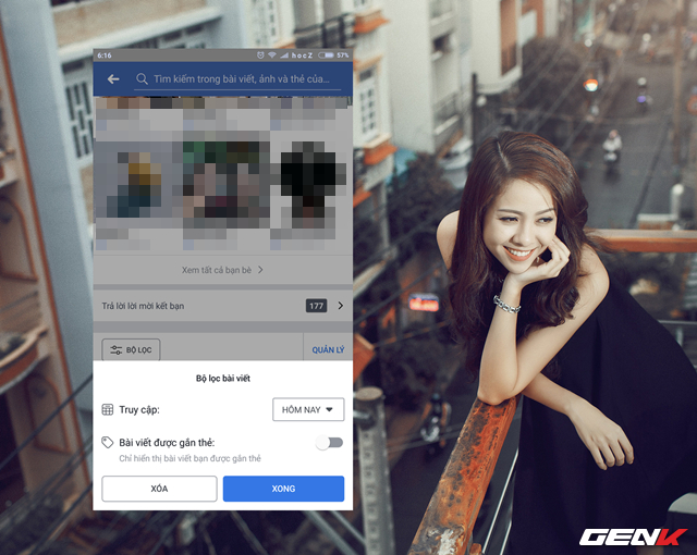 Nếu bạn muốn x&oacute;a nhanh tất cả c&aacute;c b&agrave;i viết m&agrave; m&igrave;nh đ&atilde; đăng hoặc được gắn thẻ (tag) trong lượt truy cập h&ocirc;m nay hoặc trước đ&oacute;, h&atilde;y nhấn &ldquo;BỘ LỌC&rdquo;. L&uacute;c n&agrave;y cửa sổ t&ugrave;y chỉnh c&aacute;c lựa chọn lọc sẽ xuất hiện.
