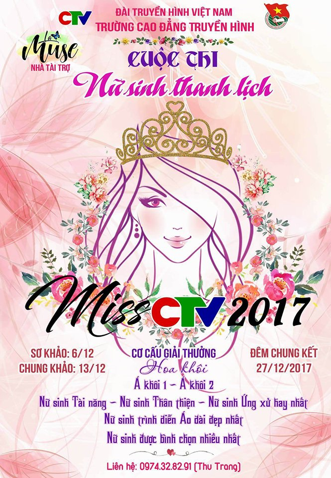 S&ocirc;i động cuộc thi &ldquo;Nữ sinh thanh lịch - Miss CTV 2017&rdquo;