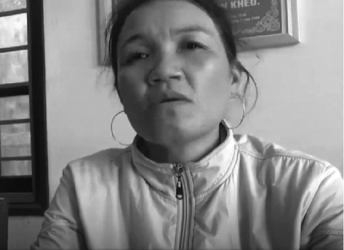 B&agrave; Trần Thị Vy tr&igrave;nh b&aacute;o sự việc với cơ quan c&ocirc;ng an.